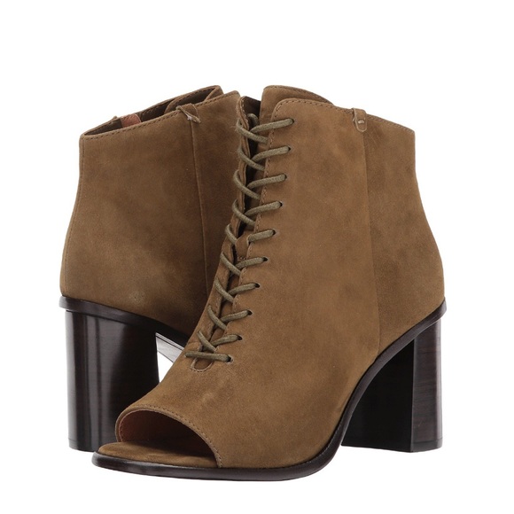 Frye Shoes - 🥾 Frye Amy Peep Lace Bootie (7)